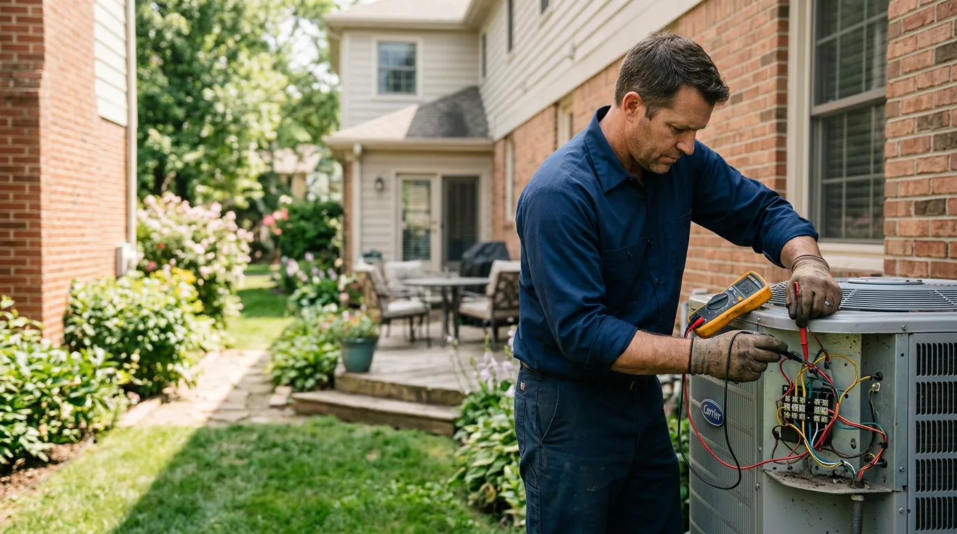 HVAC technician working near Plymouth, MN